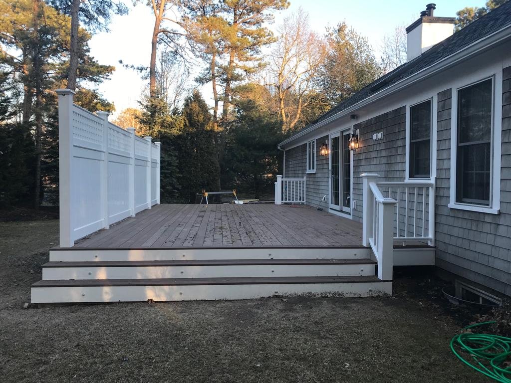 Recently completed home exterior on Cape Cod